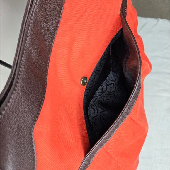 SIMPLY VERA Vera Wang Orange and Brown Women's Handbag - Picture 10 of 12